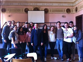 con gli studenti del Liceo Tasso