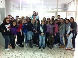 con gli studenti dell'Alfano I
