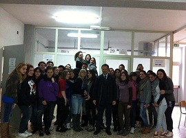 con gli studenti dell'Alfano I